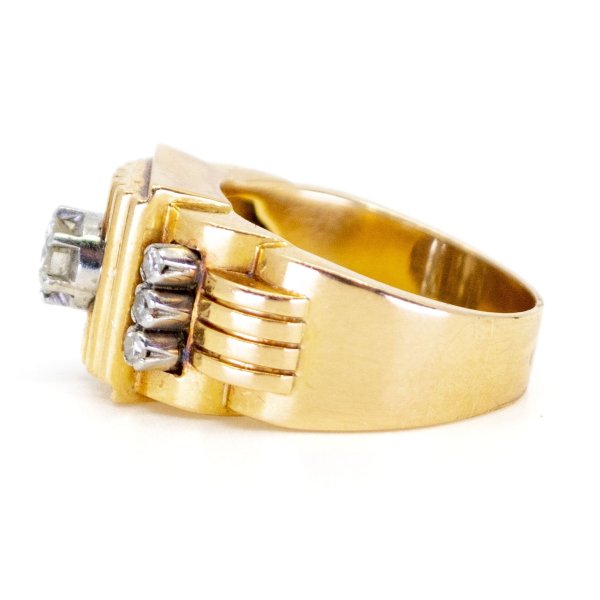 Retro Gold and Diamond Ring - Jewellery Discovery