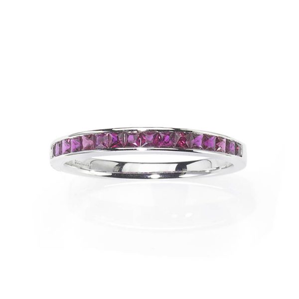 Ruby Half Eternity Ring - Jewellery Discovery