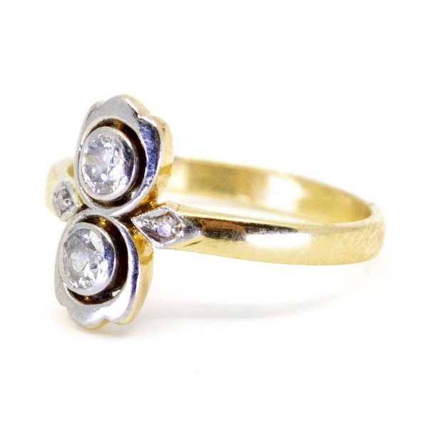 Antique Art Deco Two Stone Diamond Ring