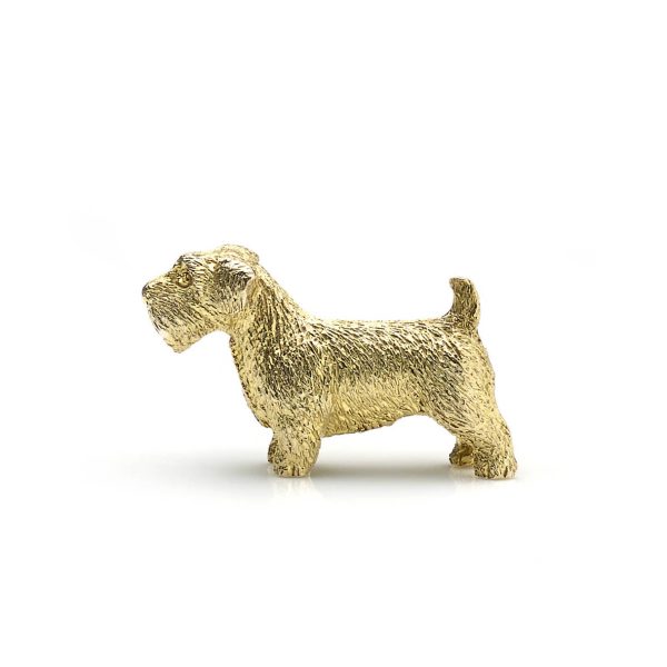 Scottish Terrier Gold Brooch