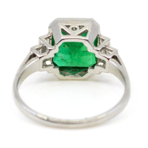 3.15ct Emerald and Diamond Ring