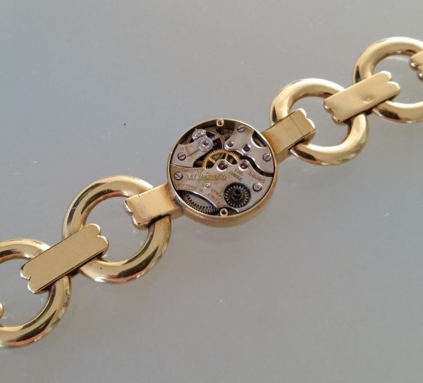 Jaeger-LeCoultre 1950's back winder gold watch ladies