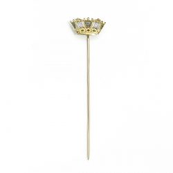 Vintage Enamel Naval Crown Stick Pin - Jewellery Discovery