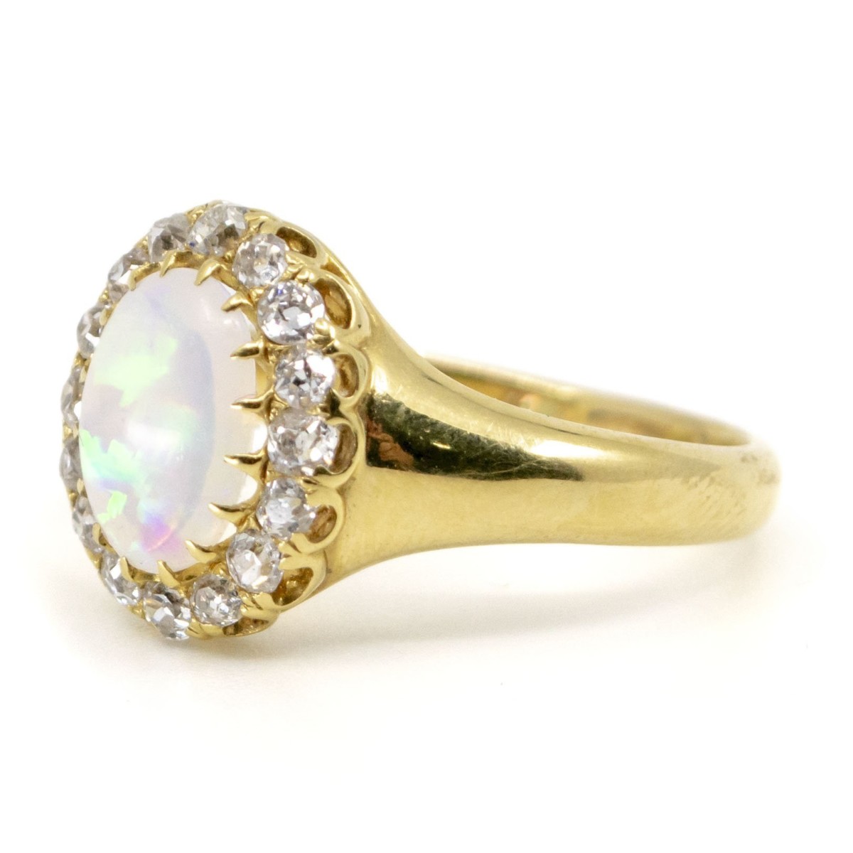 Antique Victorian Opal and Diamond Ring - Jewellery Discovery