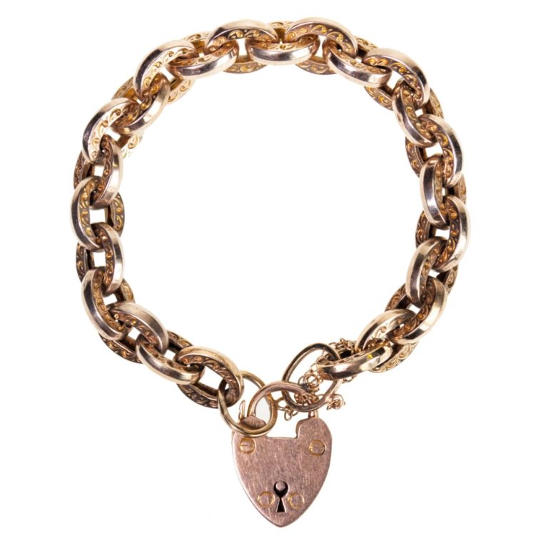 Antique Gold Charm Bracelet - Jewellery Discovery