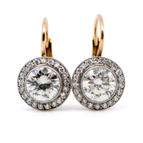 Art Deco Style Diamond Earrings