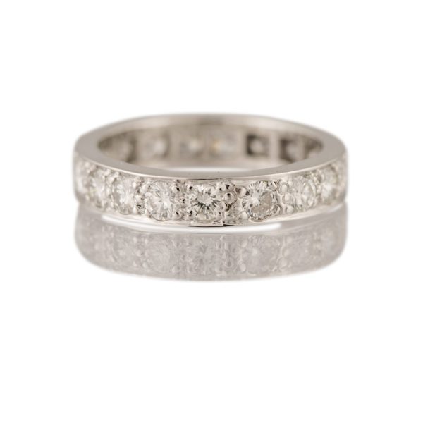 Antique Diamond Full-Eternity Ring, 2.10 carats, set in Platinum