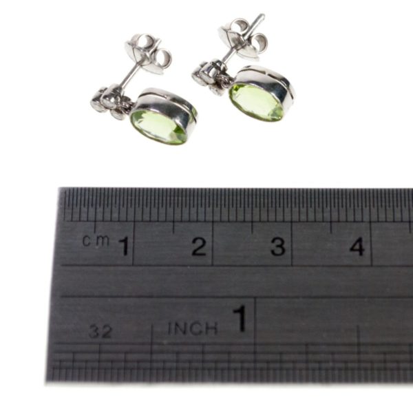 Peridot and Diamond Drop Earrings BB3
