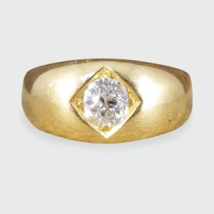 Antique Victorian 0.50ct Diamond Gypsy Set Ring