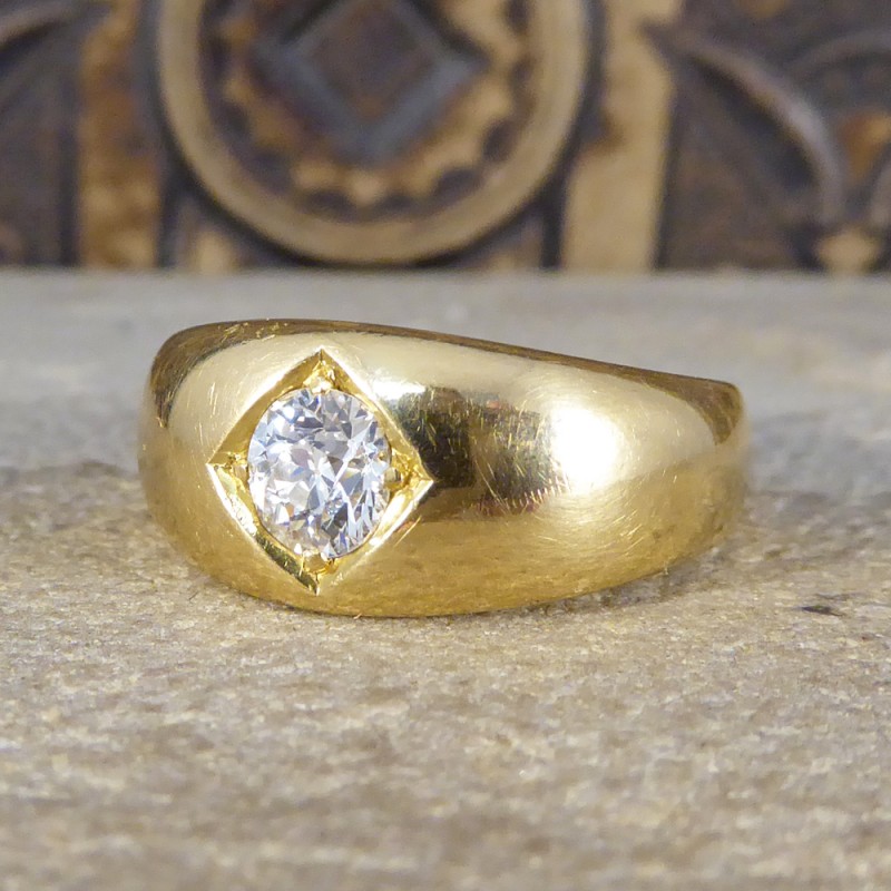 Antique Victorian 0.50ct Diamond Gypsy Set Ring - Jewellery Discovery