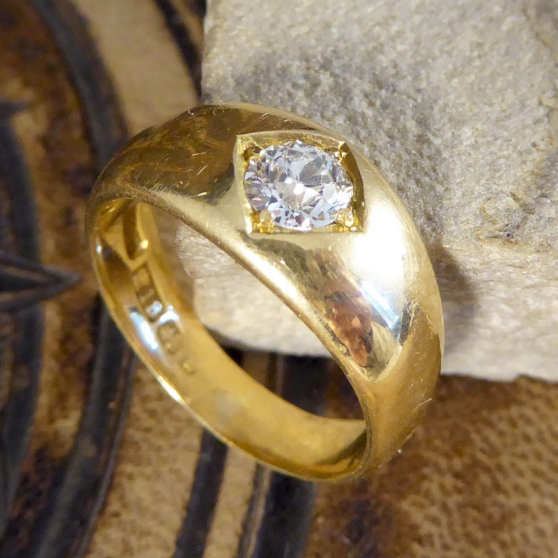 Antique Victorian 0.50ct Diamond Gypsy Set Ring - Jewellery Discovery
