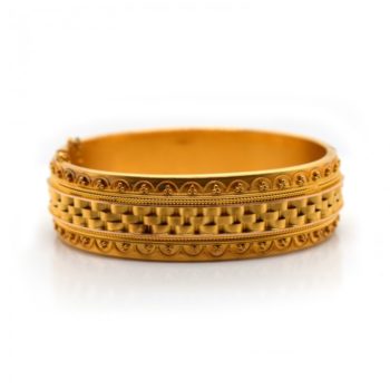 Antique Victorian Gold Bangle, Circa 1875