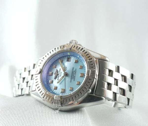 Ladies Breitling Blue Mother of Pearl Callistino Wristwatch