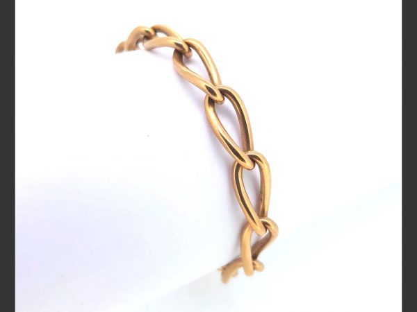 Classic link bracelet, 9ct yellow gold, 25.5g