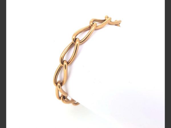 Link bracelet, 9ct yellow gold, 25.5g