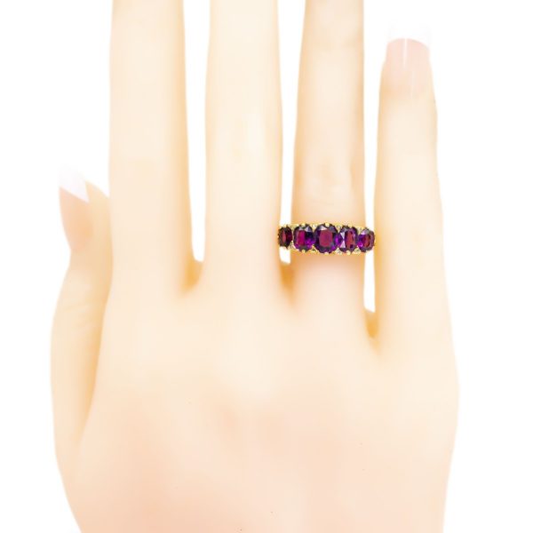 Antique Amethyst and Diamond Gold Ring