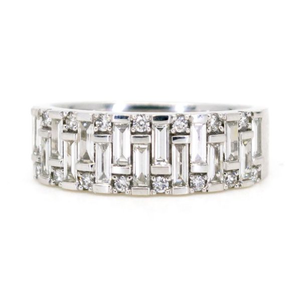 Diamond Half Eternity Band Ring, 1 Carat