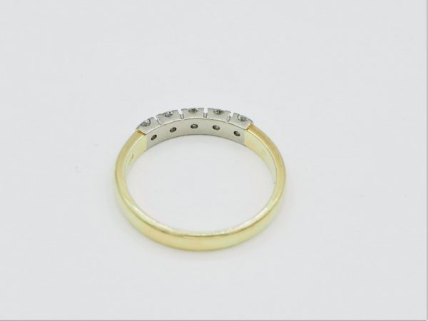 Vintage Diamond Gold Band Ring