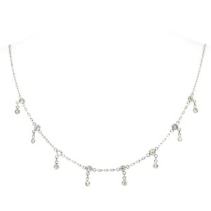 Vintage Diamond and Platinum Chain Necklace