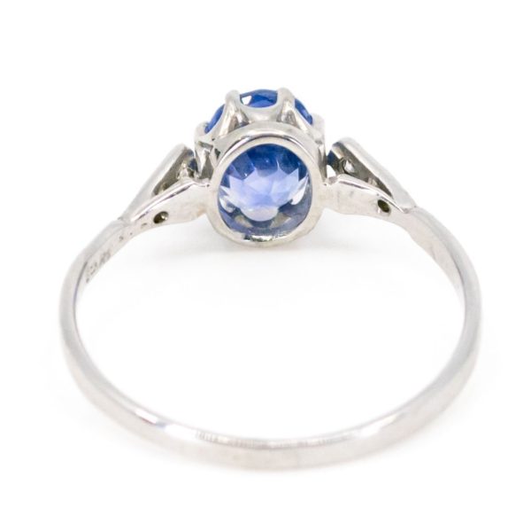 Vintage Edwardian Style Sapphire and Diamond Ring