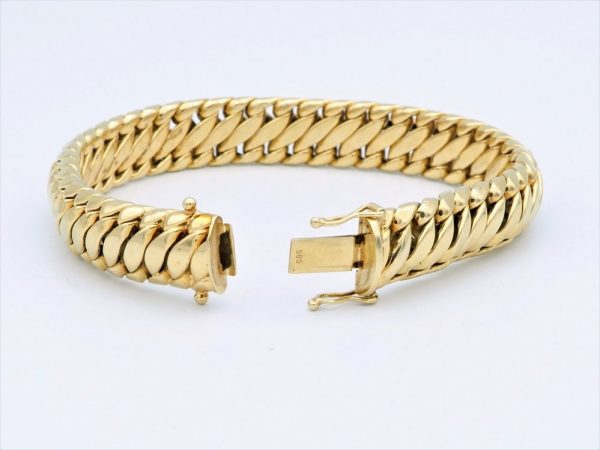 Vintage Fancy Link Gold Bracelet