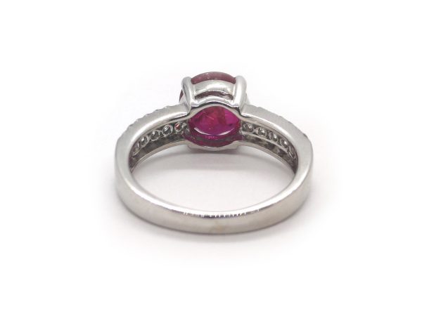 2.03ct Ruby and Diamond Ring in 18ct Gold