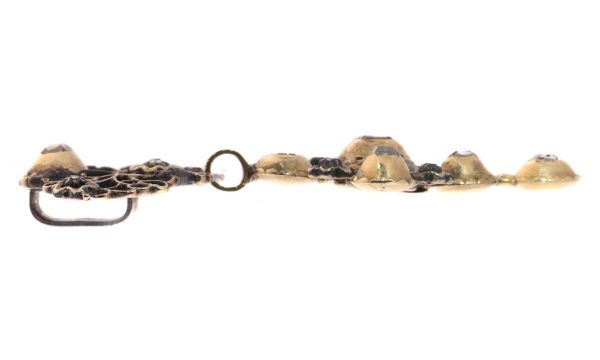 Antique Mid 18th Century Rose Cut Diamond Set 18ct Gold Cross Pendant