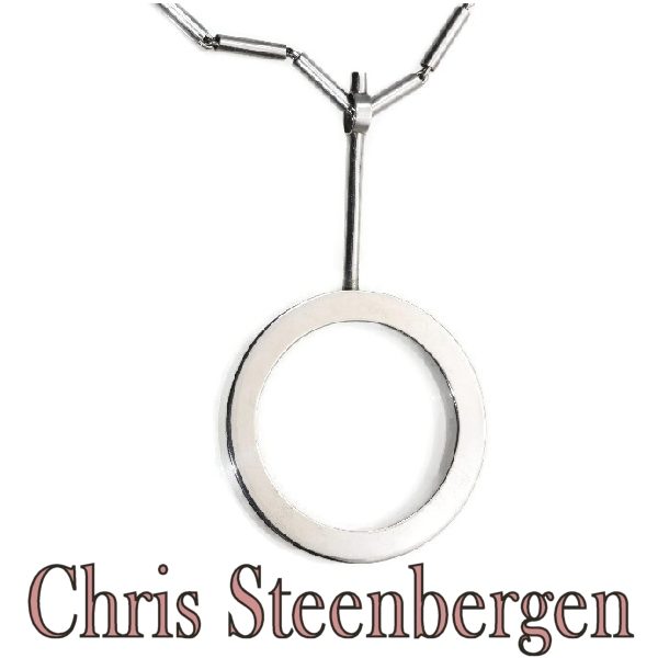 Vintage Chris Steenbergen Silver Necklace and Pendant