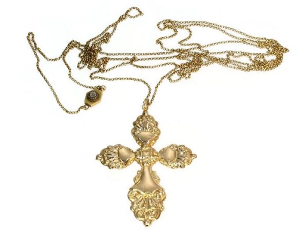Antique Victorian 18ct Gold Cross Pendant