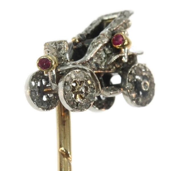 Antique Victorian Diamond Set Car Stickpin