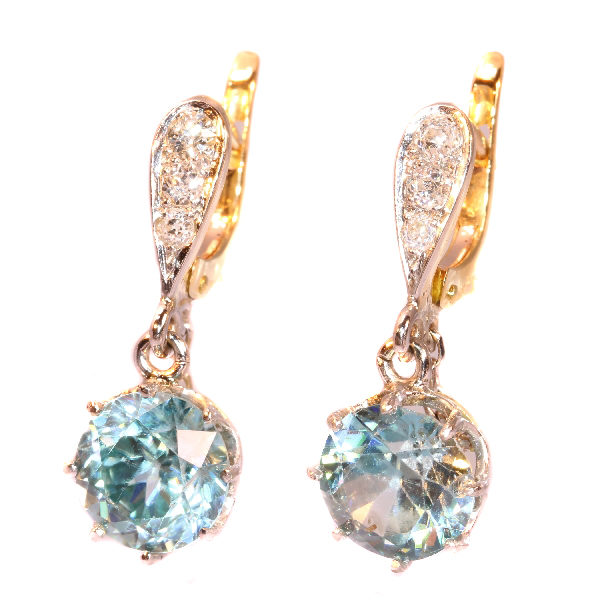 Antique Art Deco Diamond and Starlite Earrings
