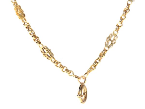 Antique Victorian Long 18ct Yellow Gold Chain