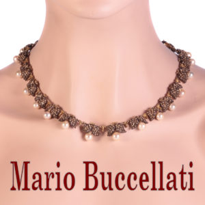 Vintage Fifties Mario Buccellati Gold and Silver Pearl Grape Necklace