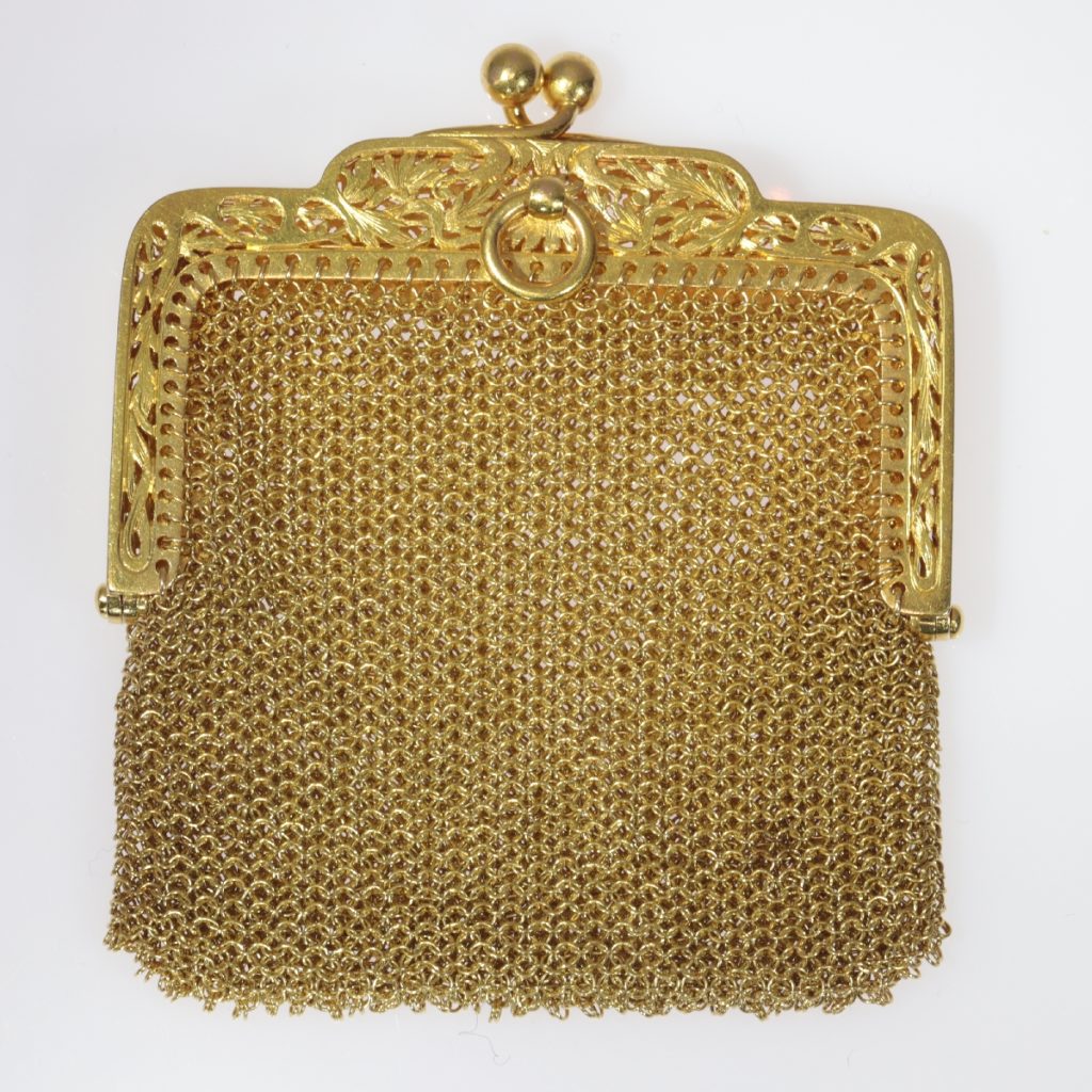 vintage gold purse