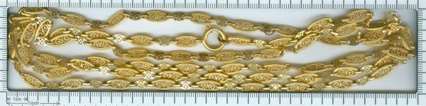 Antique Victorian Long 18ct Yellow Gold Necklace