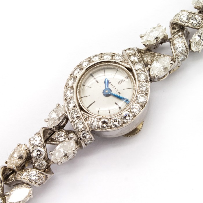 cartier vintage diamond watch