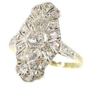 Antique Art Deco Old Brilliant Cut Diamond Ring