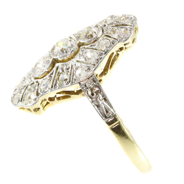 Antique Art Deco Old Brilliant Cut Diamond Ring
