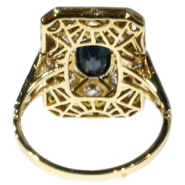 Antique Art Deco Sapphire Diamond Ring