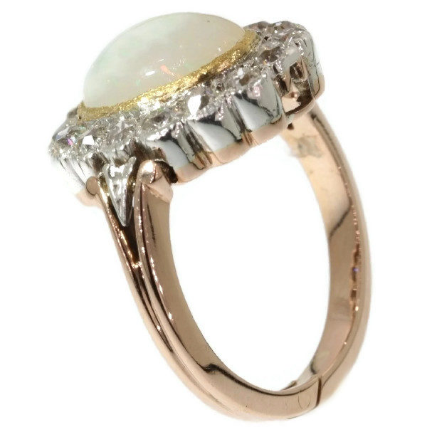 Antique Victorian Opal Diamond Convertible Ring