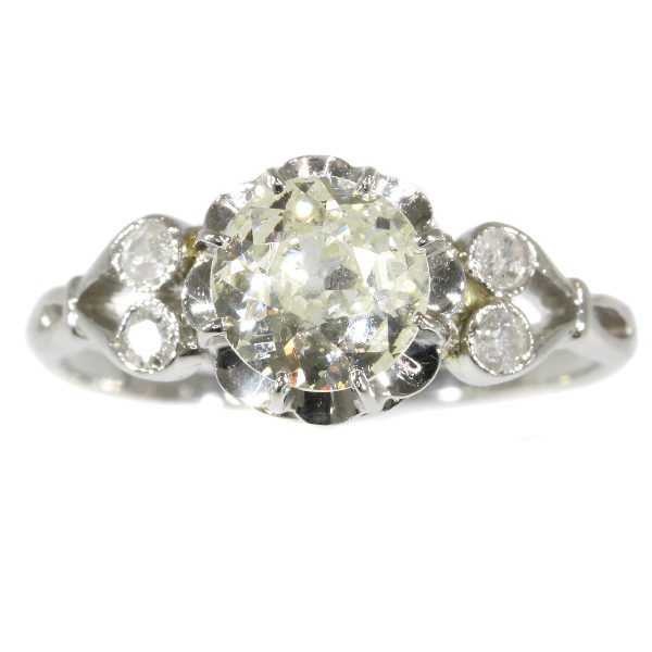 Belle Époque Style Old Brilliant Cut Diamond Ring