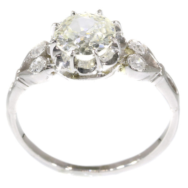Belle Époque Style Old Brilliant Cut Diamond Ring