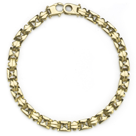 Fancy Link 18ct Gold Bracelet 