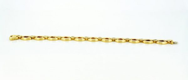 Vintage Cartier Diamond Set 18ct Yellow Gold Bracelet