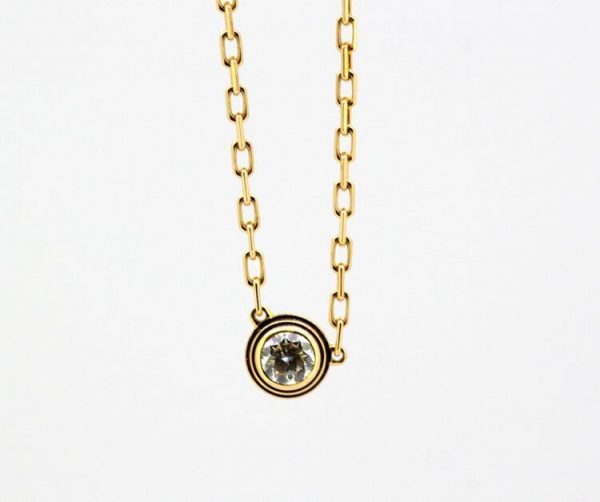 Cartier Diamond Set 18ct Yellow Gold Necklace