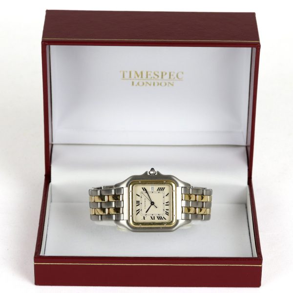 Cartier Panthere Steel and Gold Jumbo Size Gents Watch