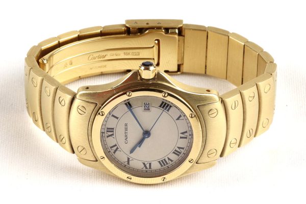 Cartier Santos Ronde 18ct Gold Gents Watch
