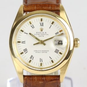 Gents Rolex Oyster Perpetual Date 18ct gold 34mm Automatic Watch