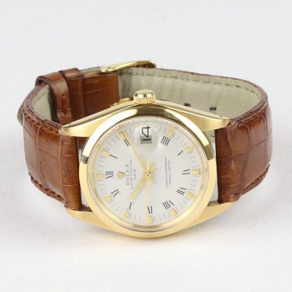 Gents Rolex Oyster Perpetual Date 18ct gold 34mm Automatic Watch