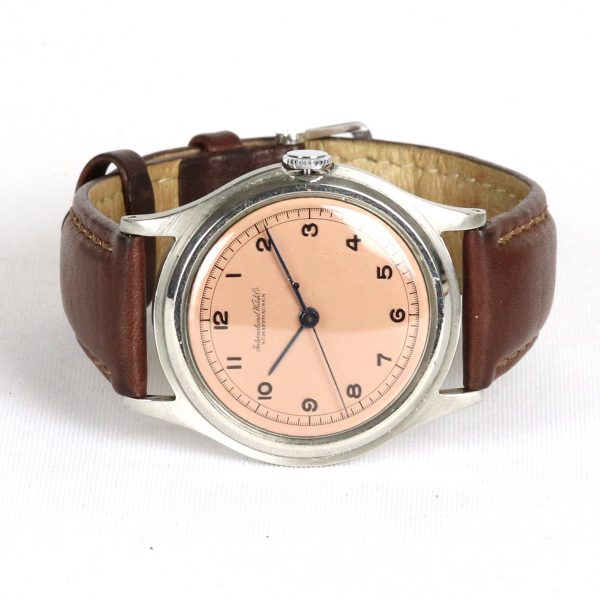 Gents Vintage IWC Pink Dial Watch 38mm